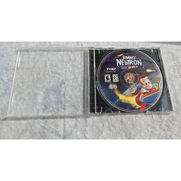 Jimmy Neutron: Boy Genius PC CD ROM Game 2001 Vintage Nickelodeon Disc & Case - Picture 7 of 11